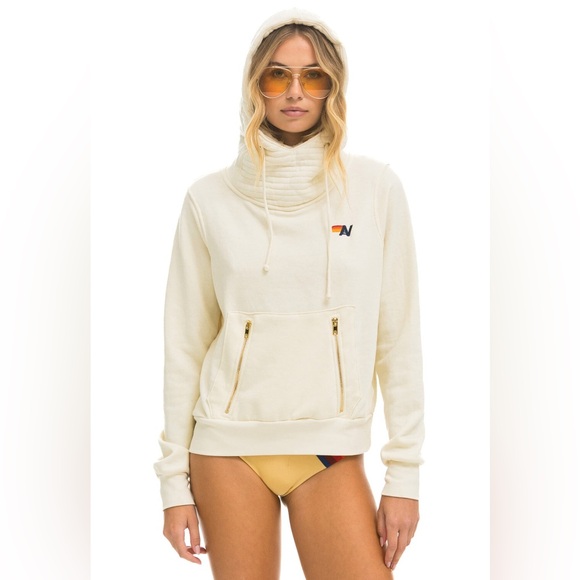 Aviator Nation Tops - NEW Aviator Nation Cream Ninja Pullover Hoodie - Small